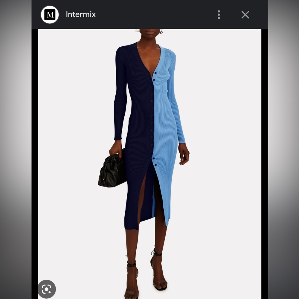 Staud colorblock dress